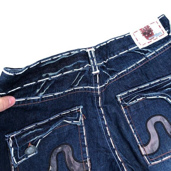 RARE Laguna Beach Embroidered Jeans Size 36 Blue - Picture 11 of 11